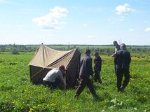 Установка палатки